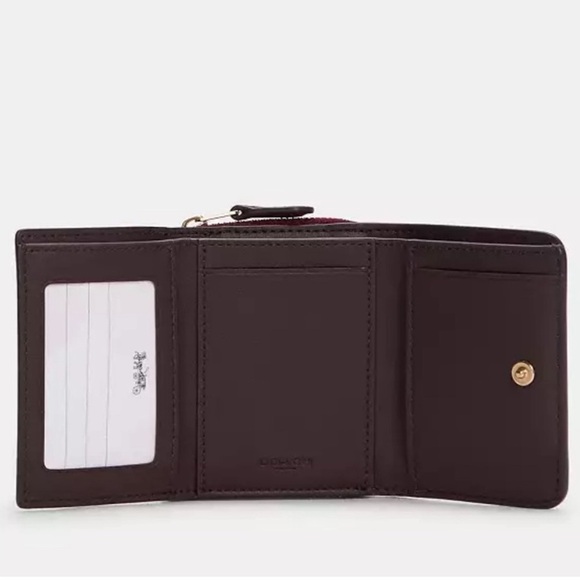 Coach Small Trifold Wallet In Colorblock - Picture 2 of 10